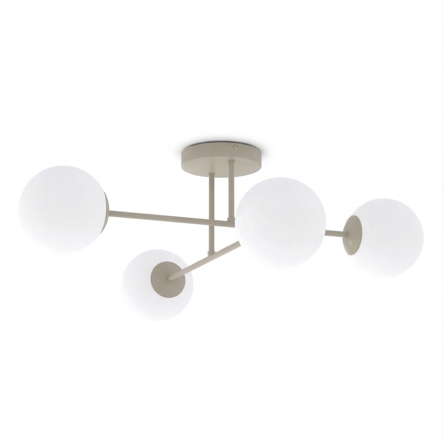 ROMA flush-mount chandelier 4xE14/10W/230V beige