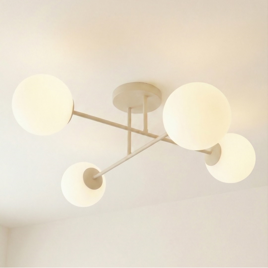 ROMA flush-mount chandelier 4xE14/10W/230V beige