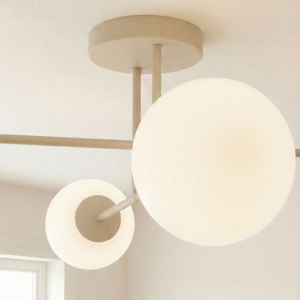 ROMA flush-mount chandelier 4xE14/10W/230V beige