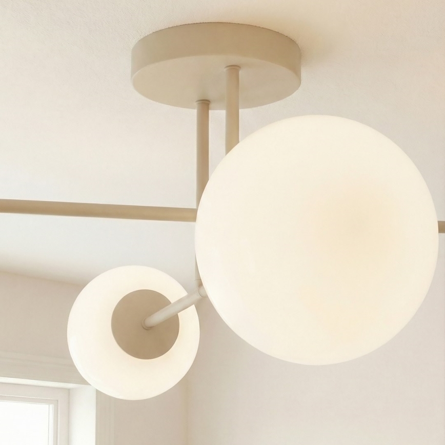 ROMA flush-mount chandelier 4xE14/10W/230V beige