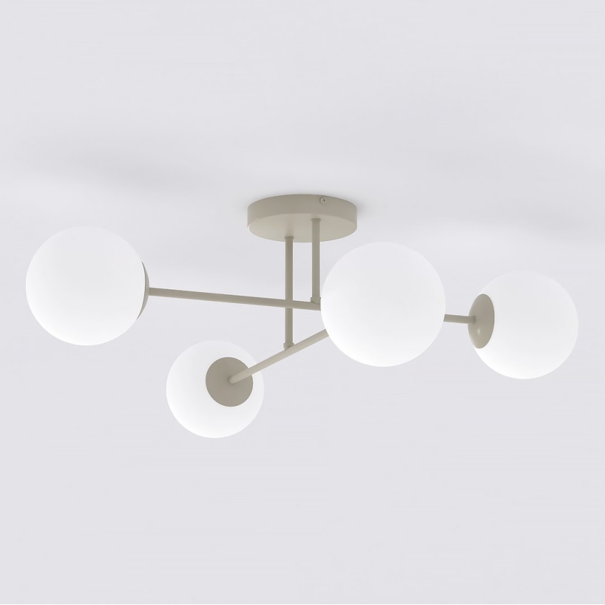 ROMA flush-mount chandelier 4xE14/10W/230V beige