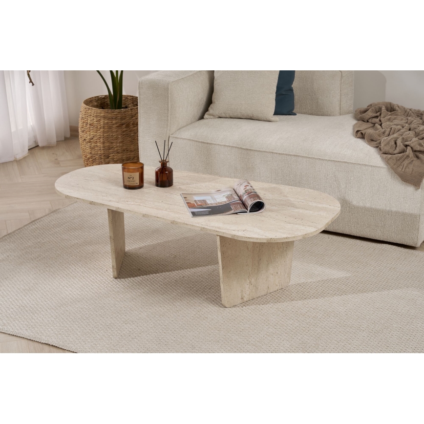 ROND Coffee Table 130x65 cm Beige