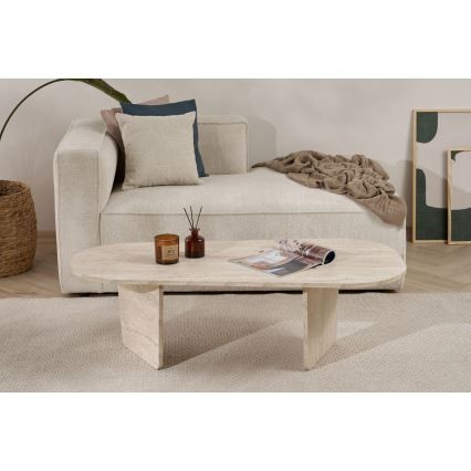 ROND Coffee Table 130x65 cm Beige