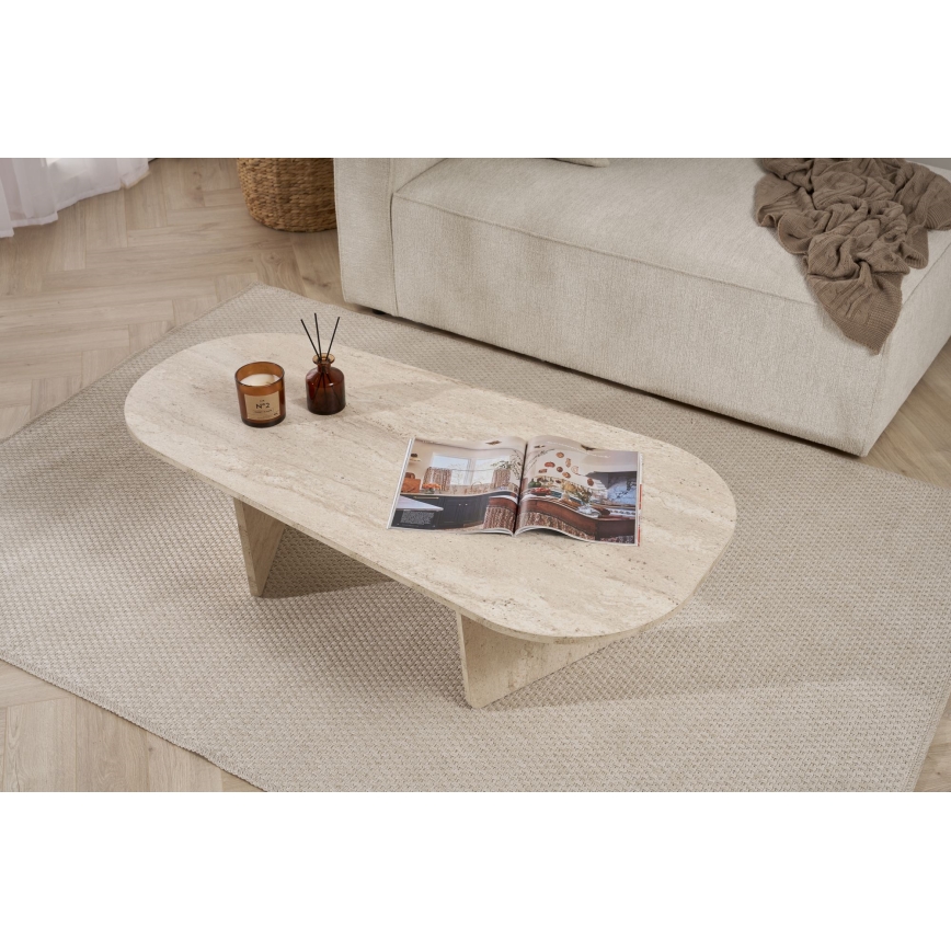 ROND Coffee Table 130x65 cm Beige