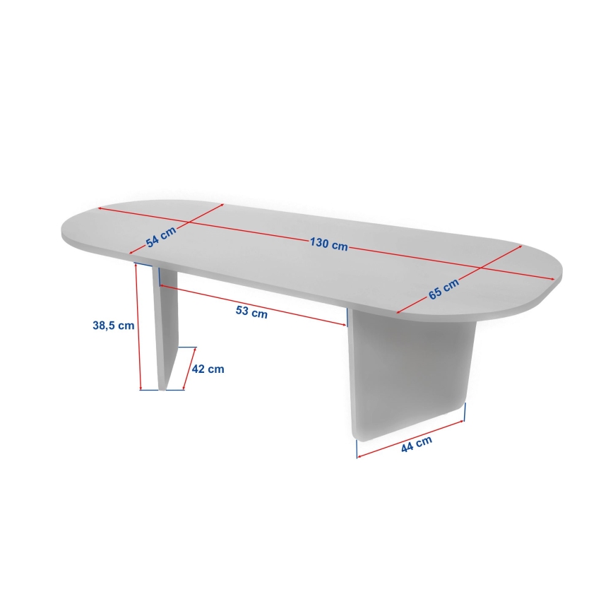 ROND Coffee Table 130x65 cm Beige