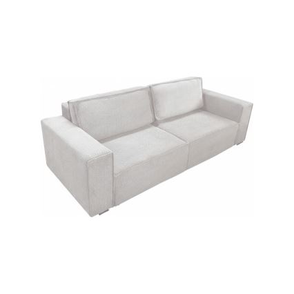 RONDA Beige Three-Seater Sofa Bed with Storage
