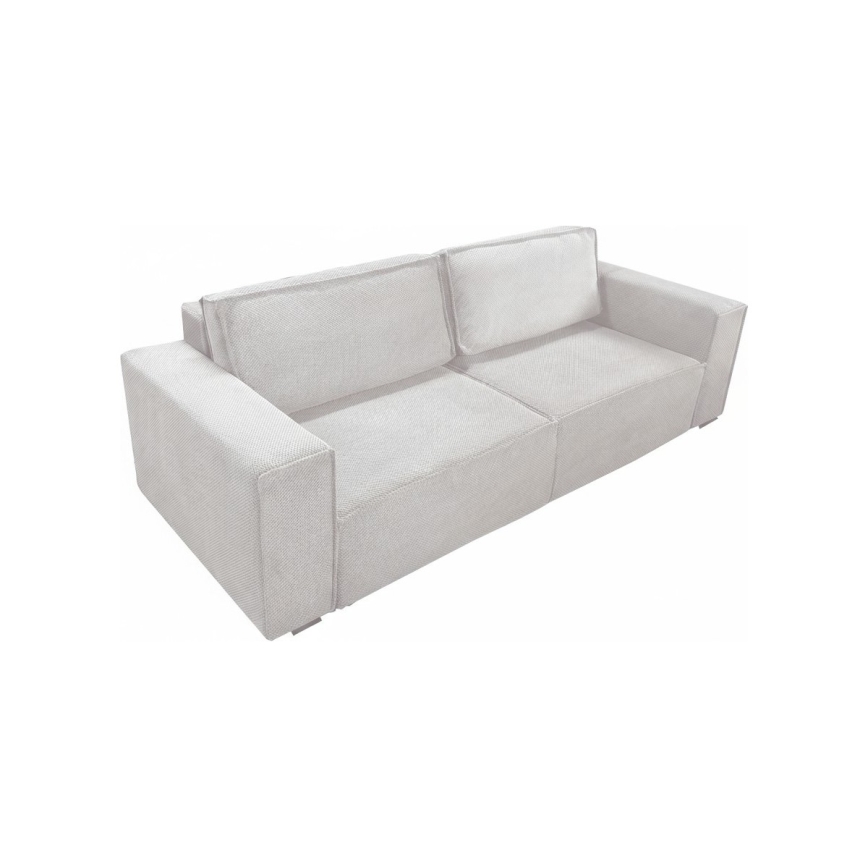 RONDA Beige Three-Seater Sofa Bed with Storage