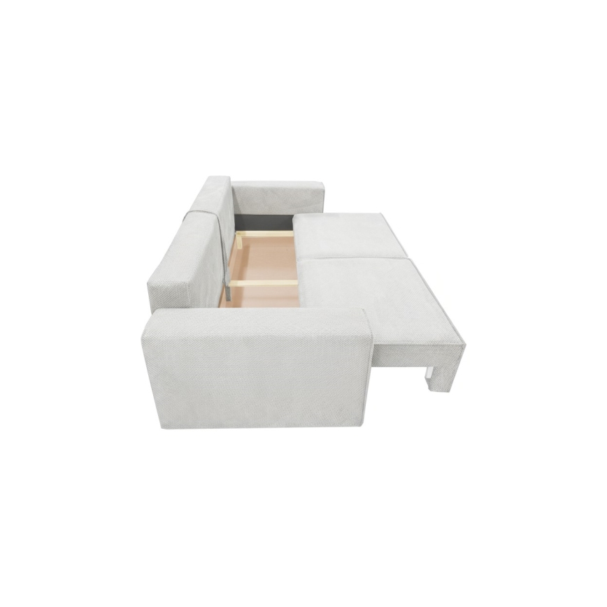 RONDA Beige Three-Seater Sofa Bed with Storage