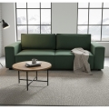 RONDA Green Convertible 3-Seater Sofa Bed with Storage