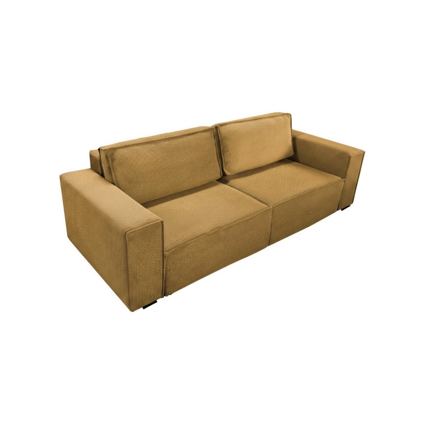 RONDA Orange 3-Seater Sofa Bed with Storage