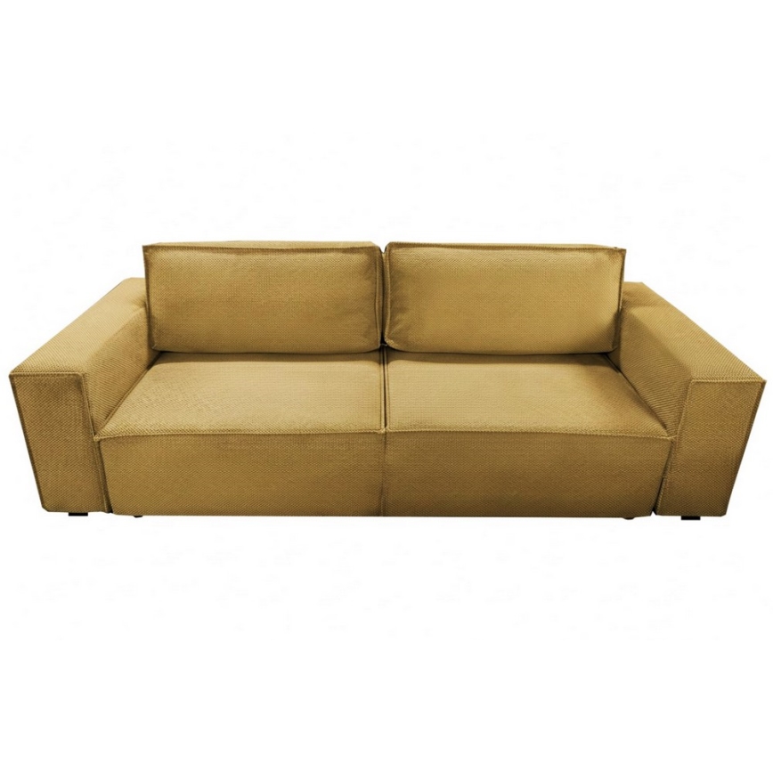 RONDA Orange 3-Seater Sofa Bed with Storage