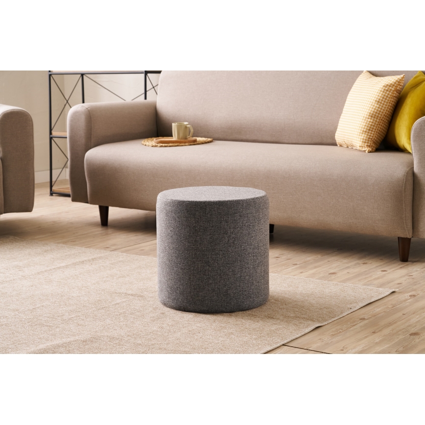 RONDO Ottoman Ø 40 cm Anthracite