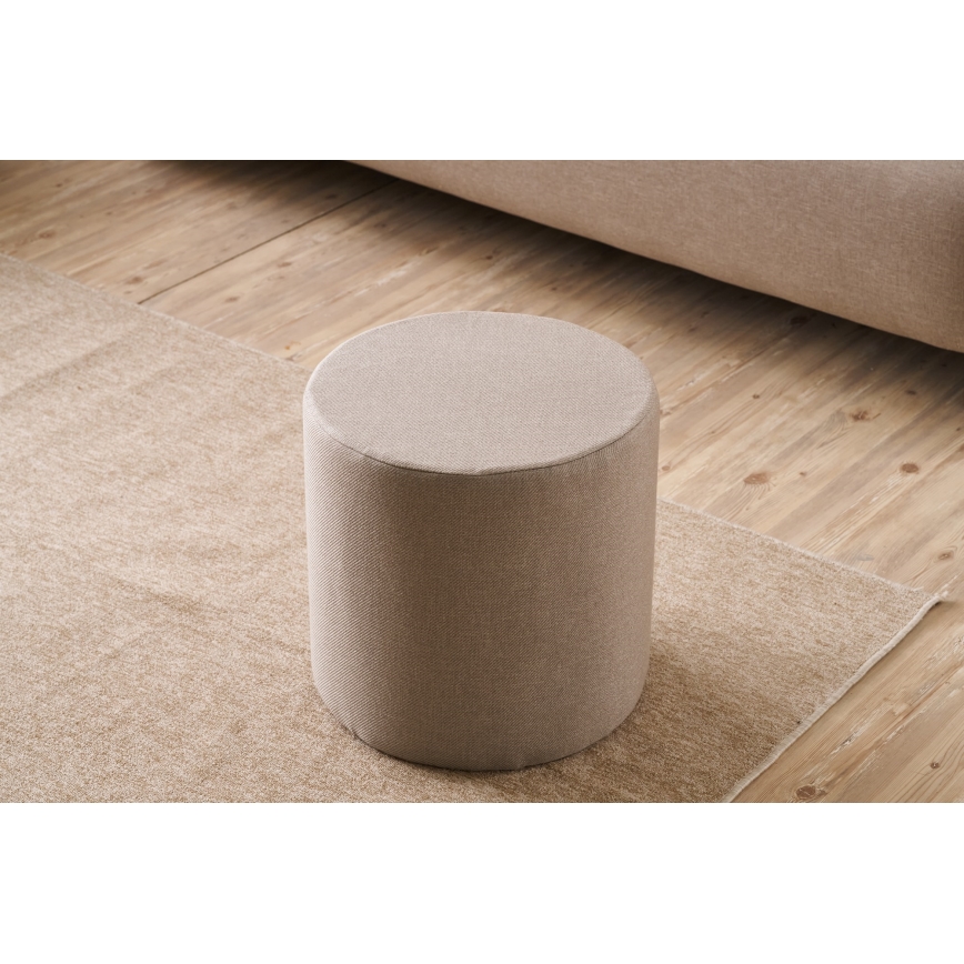 RONDO Ottoman, Ø 40 cm, Beige