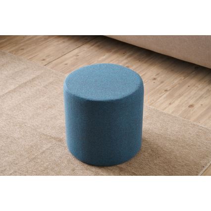 RONDO Ottoman, Ø 40 cm, Blue
