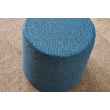RONDO Ottoman, Ø 40 cm, Blue