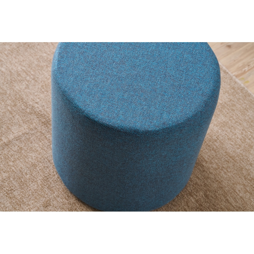 RONDO Ottoman, Ø 40 cm, Blue