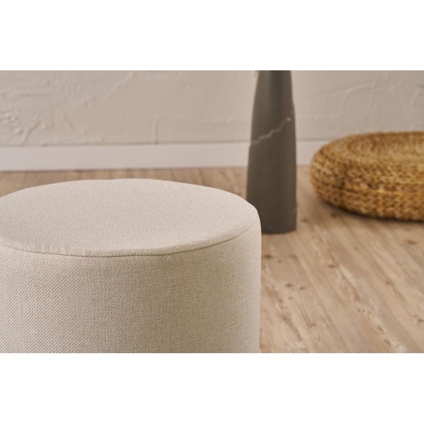 RONDO Ottoman, Ø 40 cm, Cream