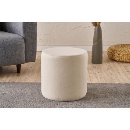 RONDO Ottoman, Ø 40 cm, Cream