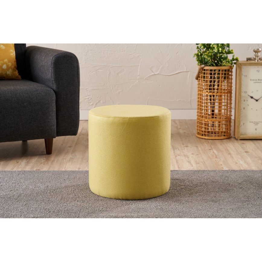 RONDO ottoman Ø 40 cm yellow