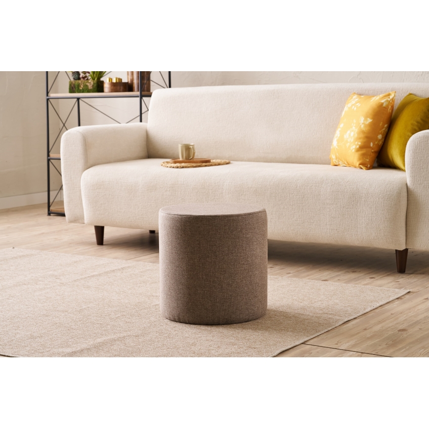 RONDO Stool, Ø 40 cm, Brown