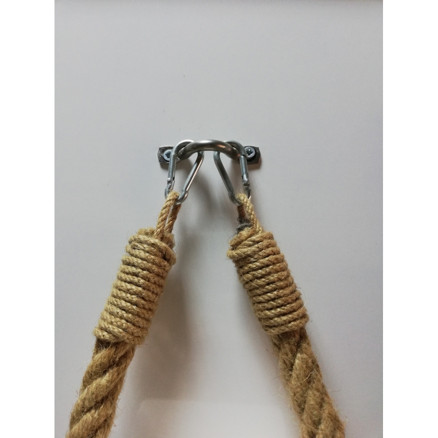 Rope toilet paper holder BORU 22x14 cm brown