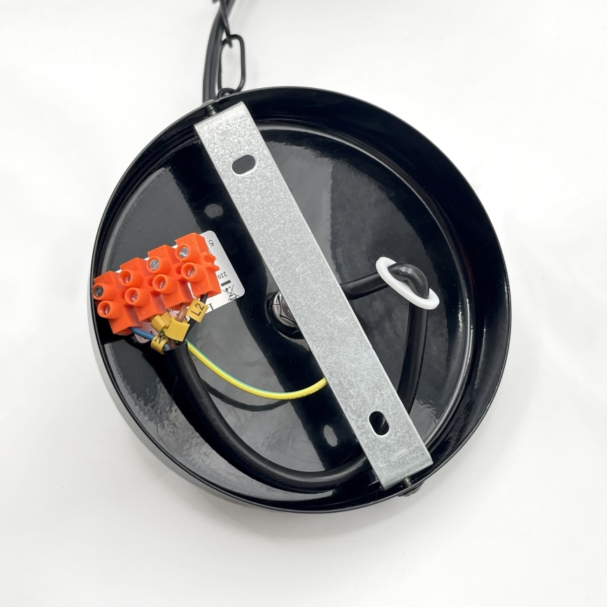 ROSA Chain Chandelier 5xE27/60W/230V Black/Grey