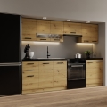 ROSALIA 240 cm Kitchen Unit in Craft Oak