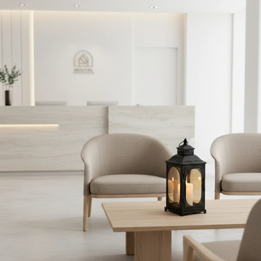 ROSEHILL Decorative Lantern, 27.5 cm, Black