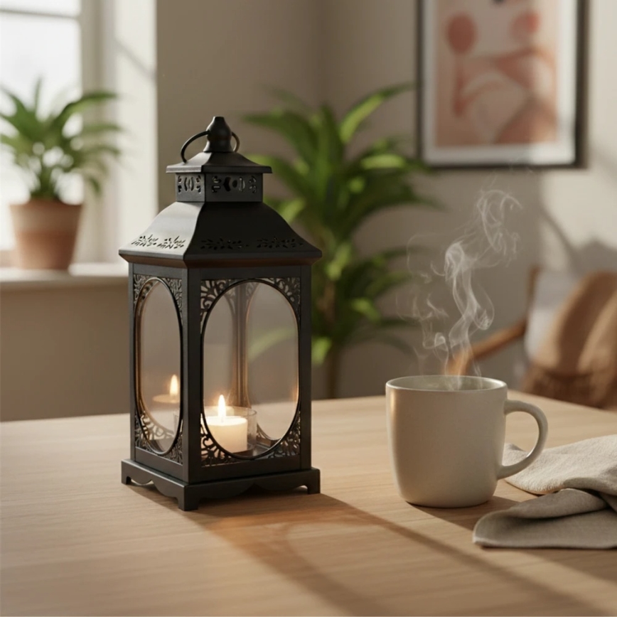 ROSEHILL Decorative Lantern, 27.5 cm, Black