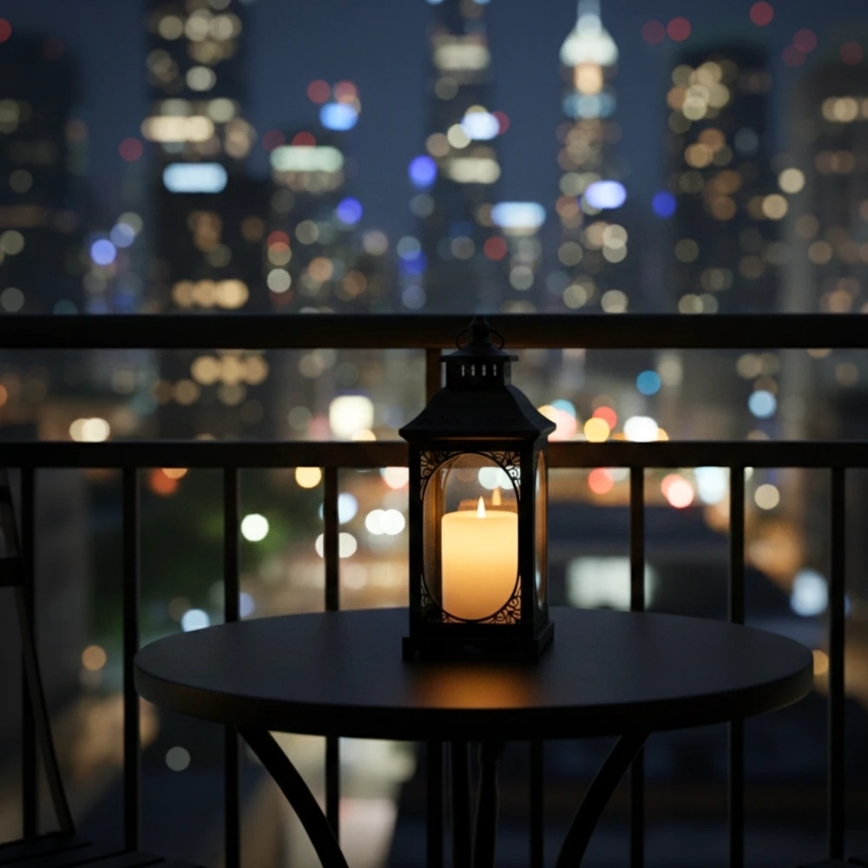 ROSEHILL Decorative Lantern, 27.5 cm, Black