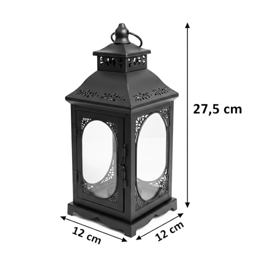 ROSEHILL Decorative Lantern, 27.5 cm, Black