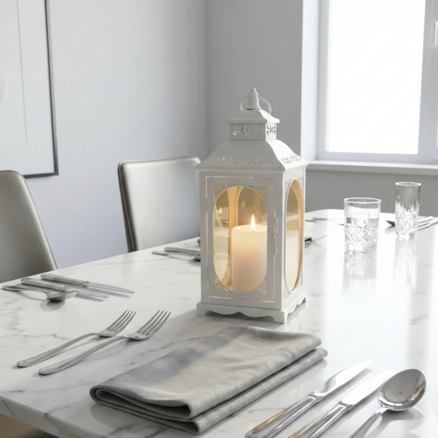 ROSEHILL Decorative Lantern, 27.5 cm, White