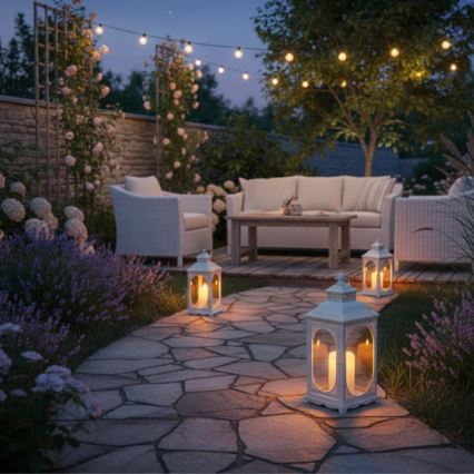 ROSEHILL Decorative Lantern, 27.5 cm, White