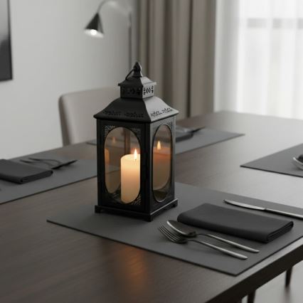 ROSEHILL Decorative Lantern, 40 cm, Black