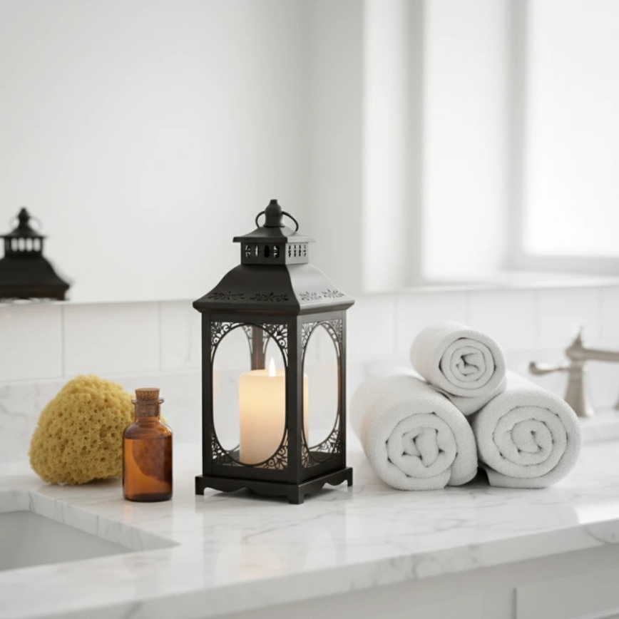 ROSEHILL Decorative Lantern, 40 cm, Black