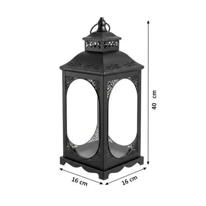 ROSEHILL Decorative Lantern, 40 cm, Black