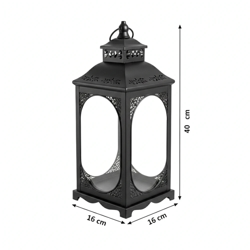 ROSEHILL Decorative Lantern, 40 cm, Black