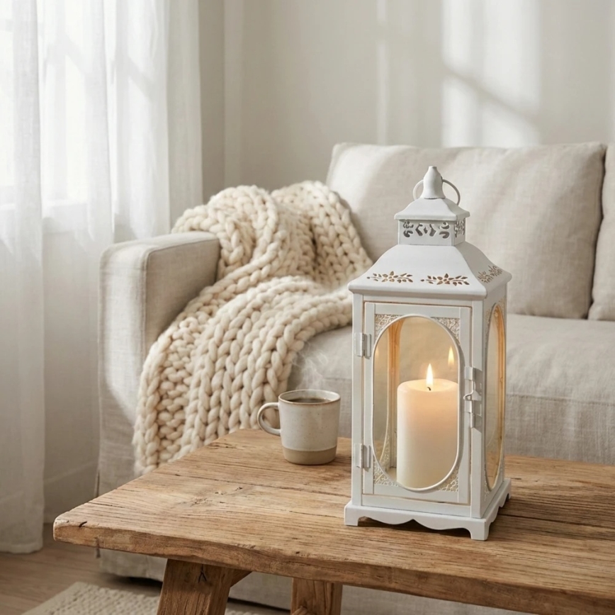 ROSEHILL Decorative Lantern, 40 cm, White