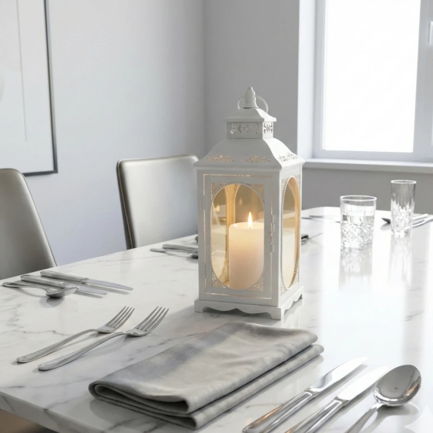 ROSEHILL Decorative Lantern, 40 cm, White