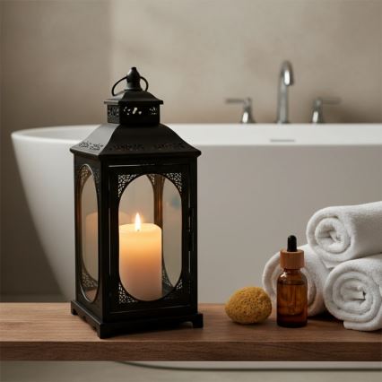 ROSEHILL Decorative Lantern 54.5 cm, Black