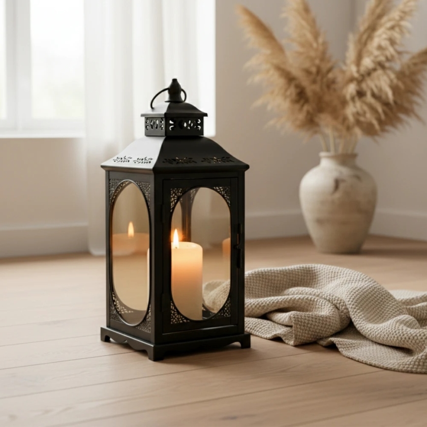 ROSEHILL Decorative Lantern 54.5 cm, Black