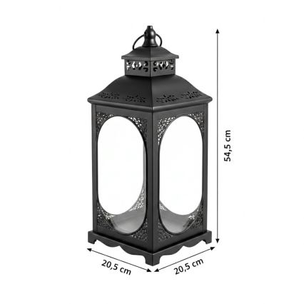 ROSEHILL Decorative Lantern 54.5 cm, Black
