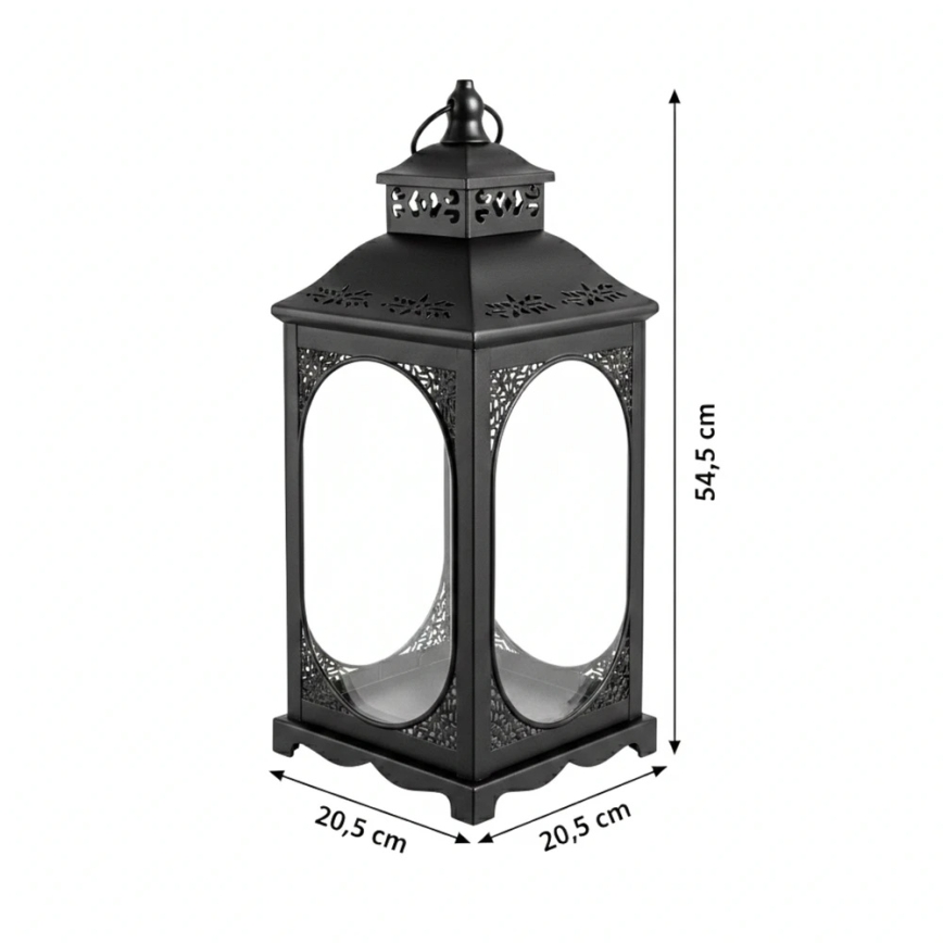 ROSEHILL Decorative Lantern 54.5 cm, Black