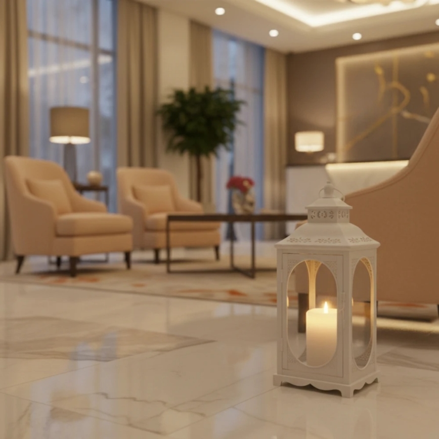 ROSEHILL Decorative Lantern, 54.5 cm, White