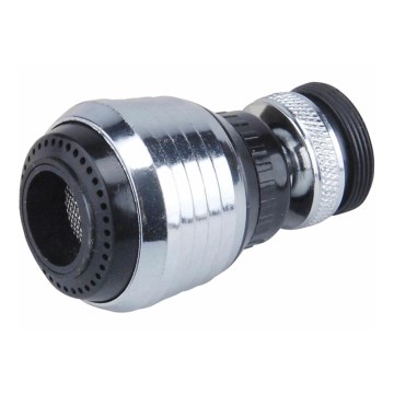 Rotating two-position faucet aerator