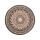 Round Outdoor Rug DELMAR 80 cm Anthracite/Beige
