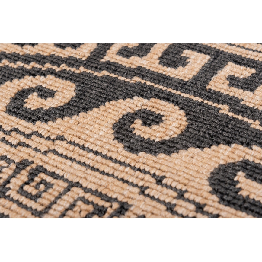Round Outdoor Rug DELMAR 80 cm Anthracite/Beige