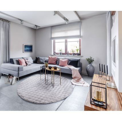 Round rug RABBIT BUBBLE 160 cm grey