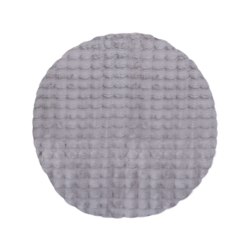 Round rug RABBIT BUBBLE 160 cm grey