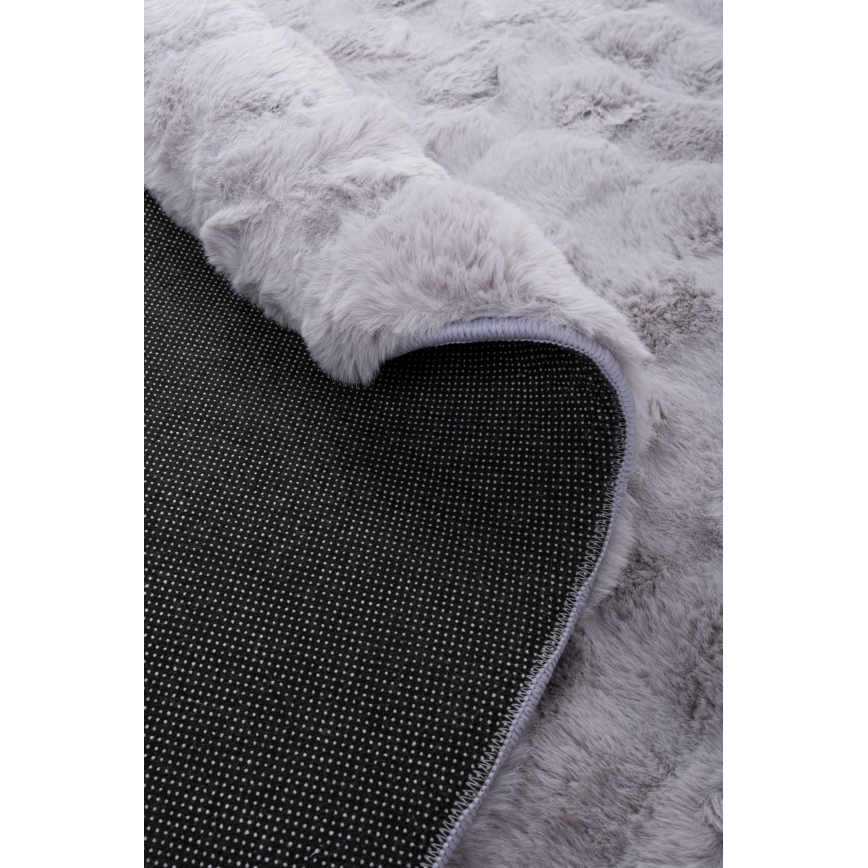 Round rug RABBIT BUBBLE 160 cm grey